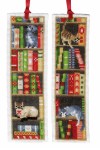 Cats in bookshelf bookmarks